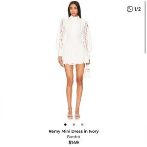Bardot Ivory Mini Dress